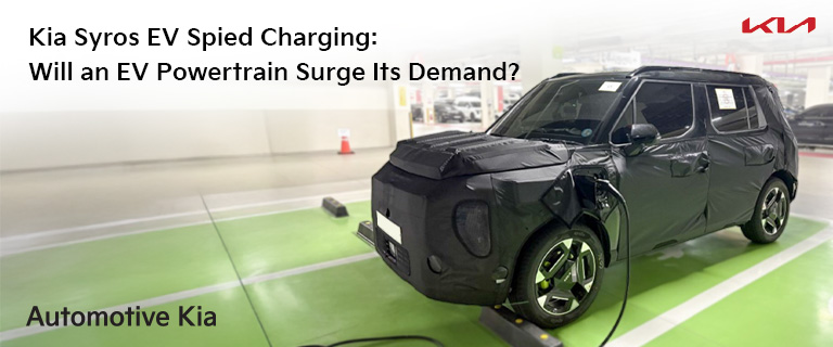 Kia Syros EV Spied Charging: Will an EV Powertrain Surge Its Demand?