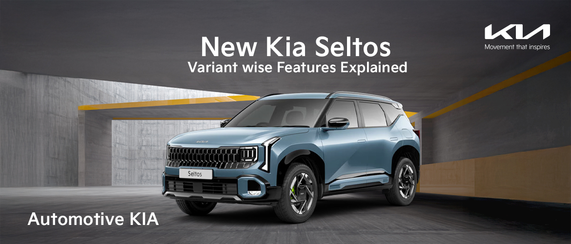 New Kia Seltos Variant-Wise Features Explained
